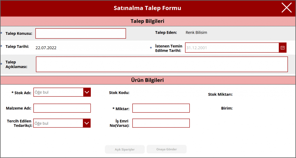 PowerApps Satın Alma Sistemi | Kurumsal Tedarik Yönetimi
