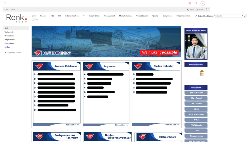 Sharepoint İntranet Portal